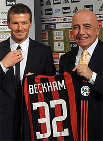 David Beckham está em tratativas para permanecer de forma definitiva no Milan