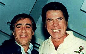 Lombardi e Silvio Santos em foto de arquivo dos anos 80