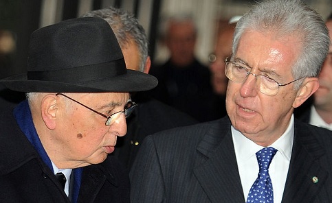 Napolitano e Monti